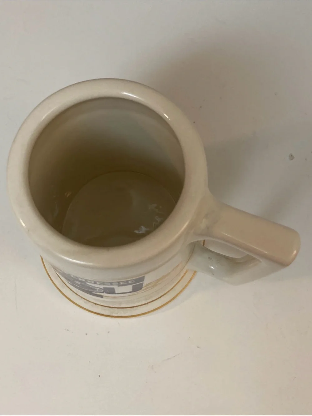Vtg Middle Tennessee State University Ceramic Stein Mug 6” Tall